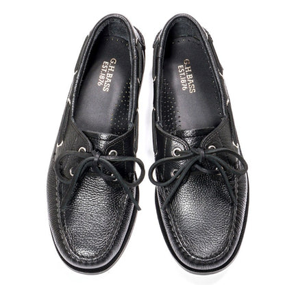 20320 JETTY Ⅱ / Textured Lthr BLACK (RUBBER SOLE)