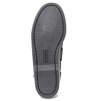 20320 JETTY Ⅱ / Textured Lthr BLACK (RUBBER SOLE)