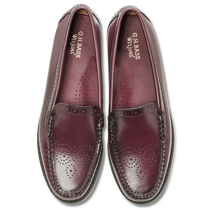 【NEW】41007A VENETIAN BROGUE / WINE  (LEATHER SOLE)