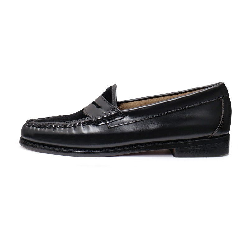 【New】41076L / BLACK LEATHER/VELVET (LEATHER SOLE)
