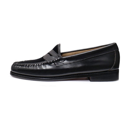 【New】41076L / BLACK LEATHER/VELVET (LEATHER SOLE)
