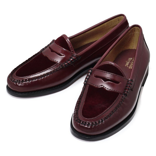 【New】41076L /  WINE LEATHER/VELVET (LEATHER SOLE)