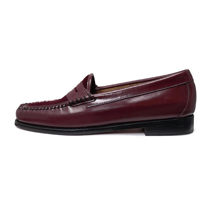 【New】41076L /  WINE LEATHER/VELVET (LEATHER SOLE)
