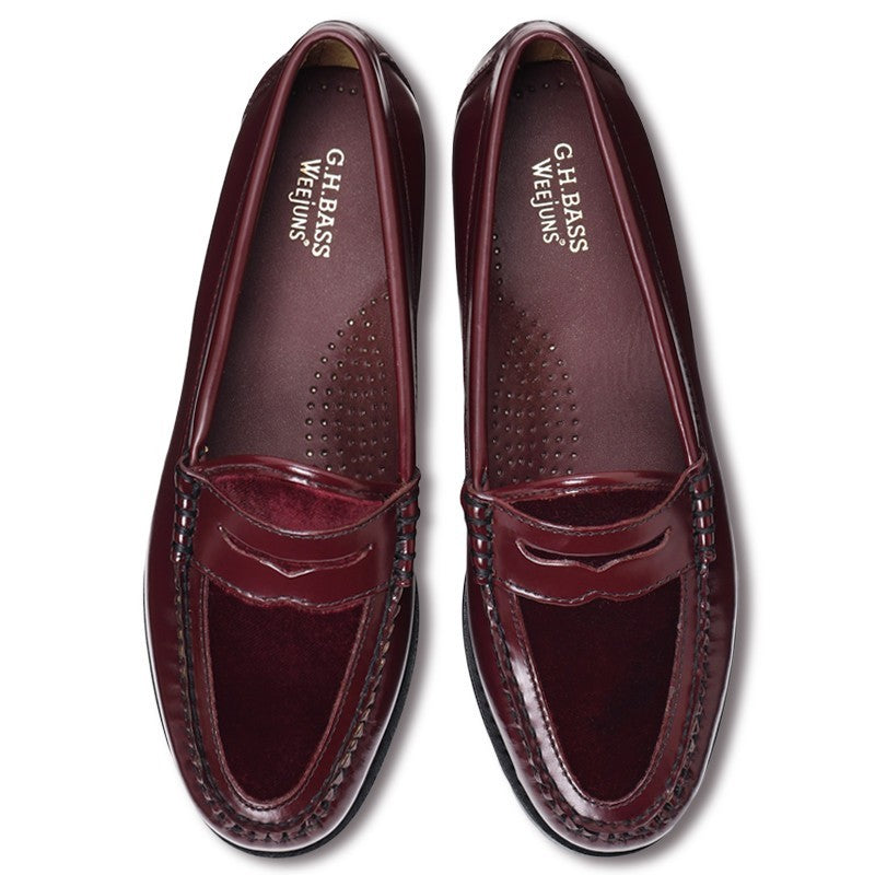 【New】41076L /  WINE LEATHER/VELVET (LEATHER SOLE)