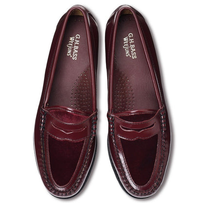 【New】41076L /  WINE LEATHER/VELVET (LEATHER SOLE)