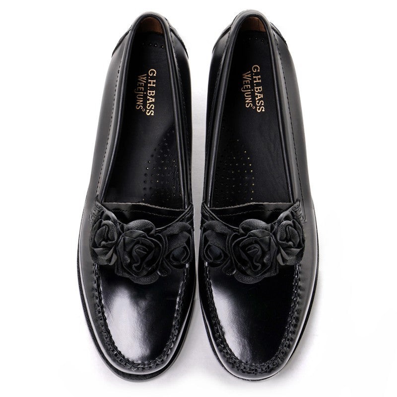 41097 / BLACK (LEATHER SOLE) - G.H.BASS