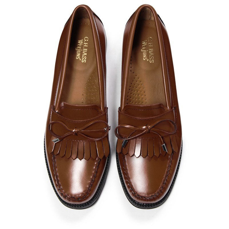 41724 ESTHER BOW  / COGNAC (RUBBER SOLE)