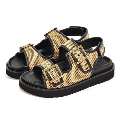 【NEW】BKX4602 / RAFIA CAMMELLO & NAPPA NERO