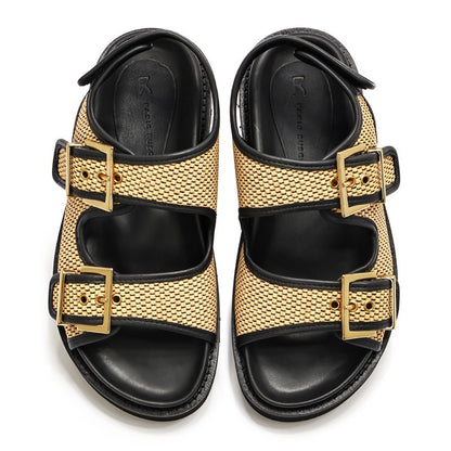 【NEW】BKX4602 / RAFIA CAMMELLO & NAPPA NERO