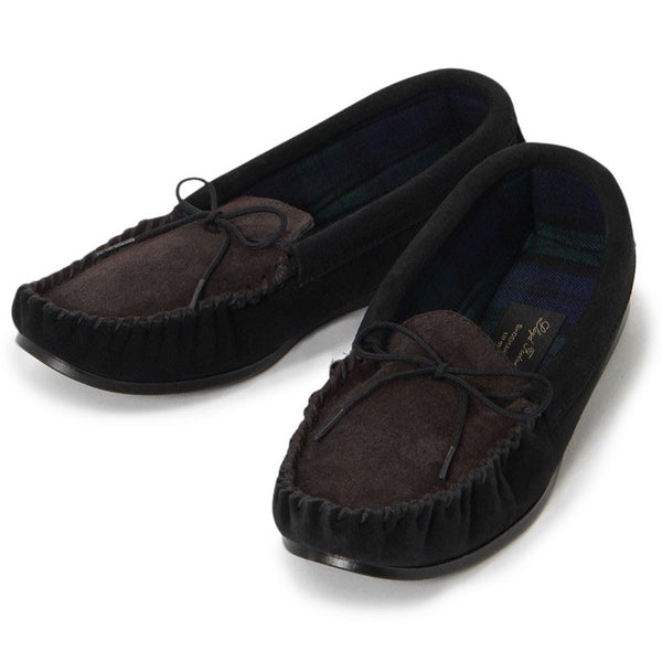 カジュアルシューズ | British Moccasin / Black & Dark Brown Suede