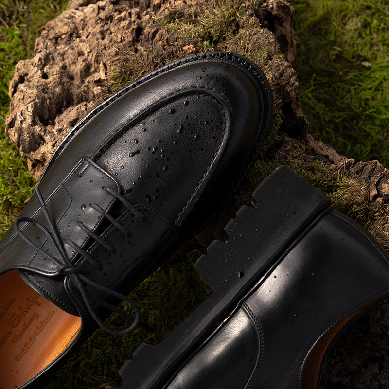 NEW】99030 Raffle / BLACK CILP WASH LEATHER (COMMANDO EVA SOLE