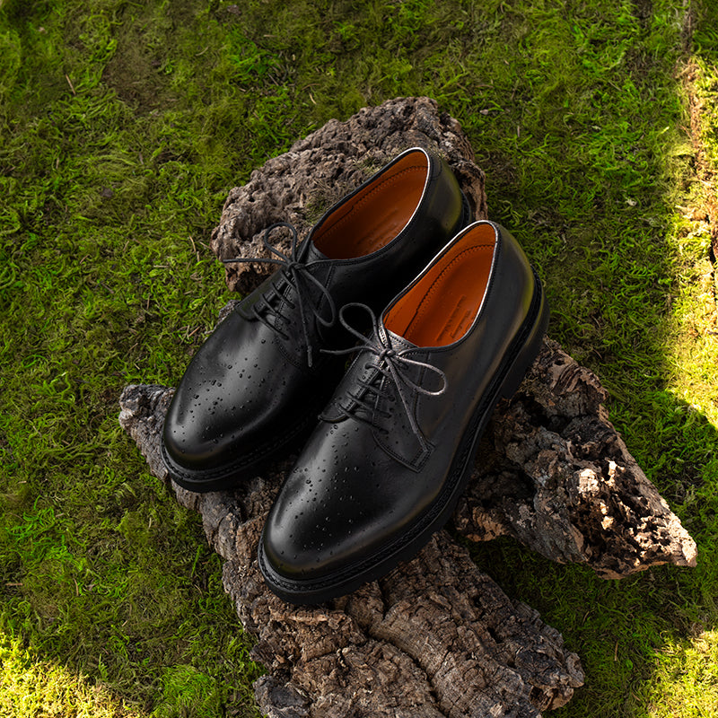 【NEW】98348 / BLACK CILP WASH LEATHER (COMMANDO EVA SOLE)