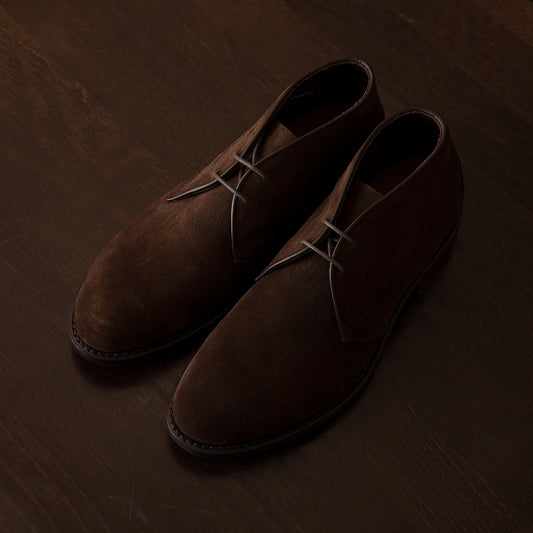 【New】99129 / REPELLO SUEDE DARK BROWN (LEATHER SOLE)