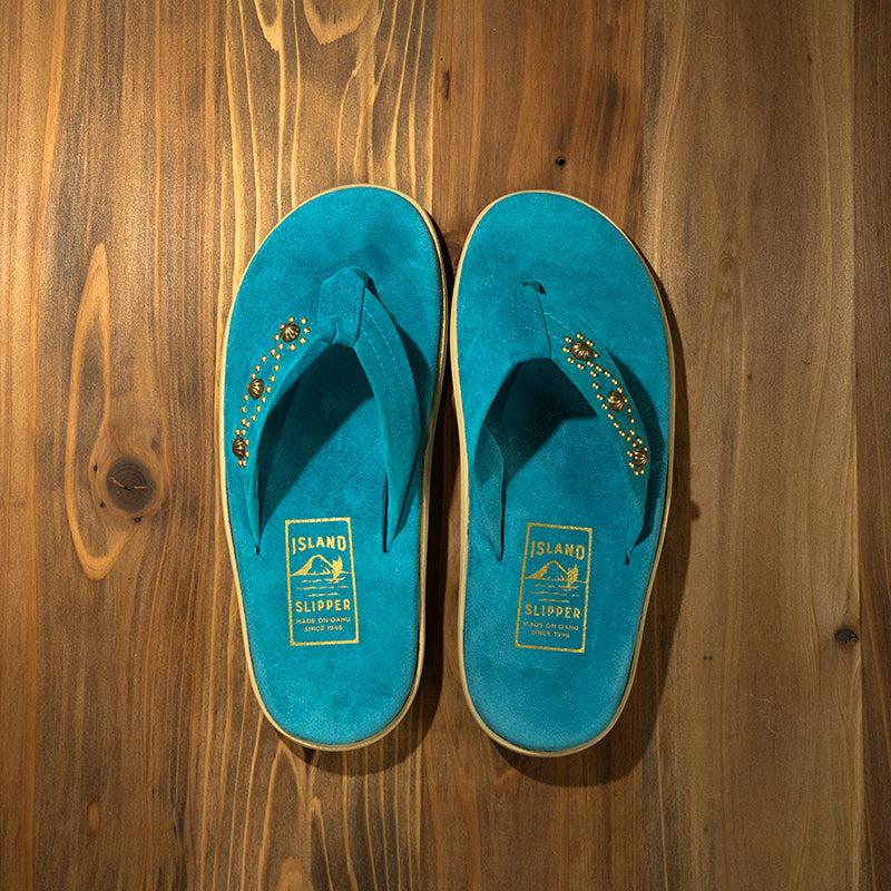 LIMITED】PT203HEADWAYZ / SUEDE TURQUOISE - ISLAND SLIPPER