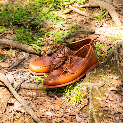 12011 CAMP MOC / MID BROWN (RUBBER SOLE)