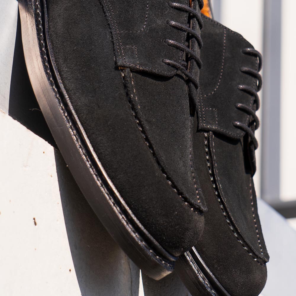 99030 Raffle /  REPELLO SUEDE BLACK (DAINITE SOLE)