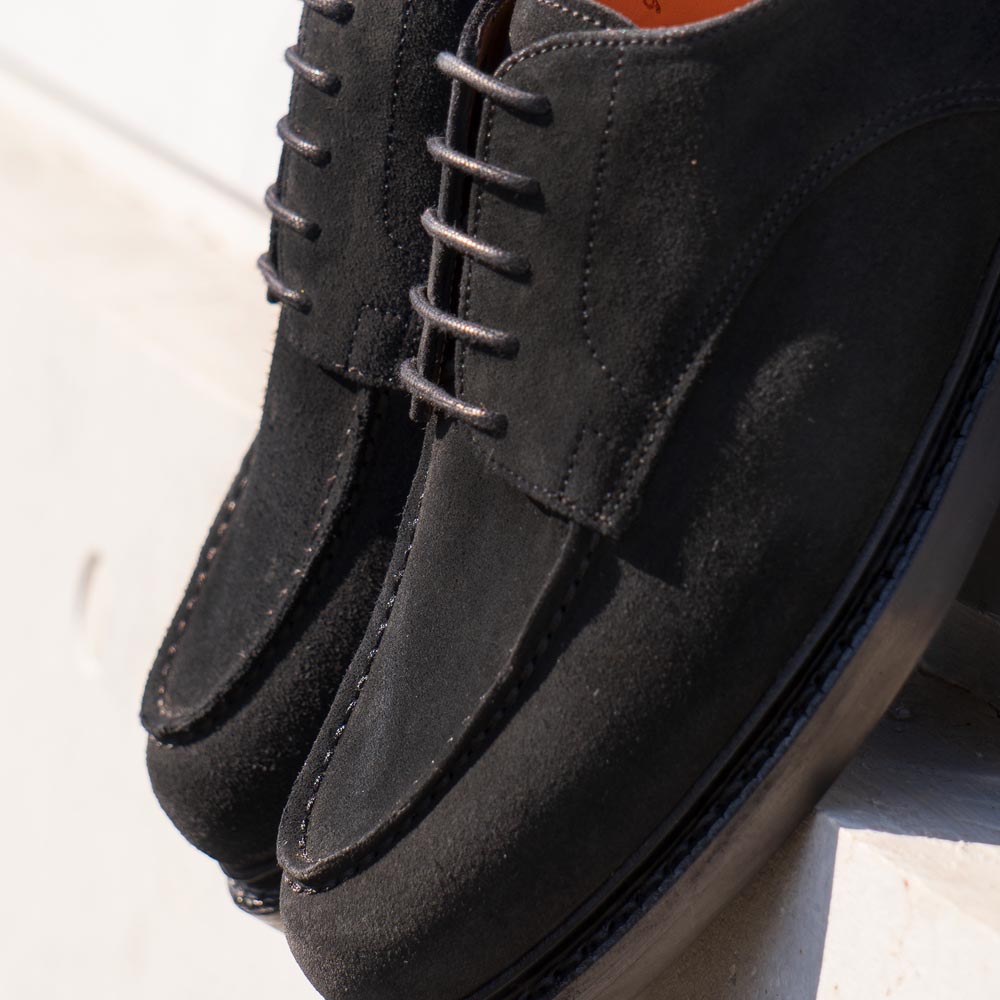 99030 Raffle /  REPELLO SUEDE BLACK (DAINITE SOLE)
