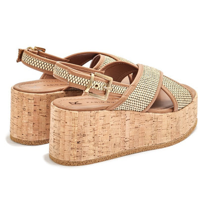 【NEW】ELB4626 / VITELLO CUOIO / RAFIA BEIGE