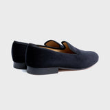 【RESTOCK】CHURCHILL / BLACK VELVET (LEATHER SOLE)