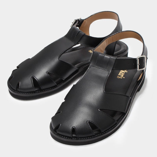LEWES06 / BLACK CALF  (RUBBER SOLE)