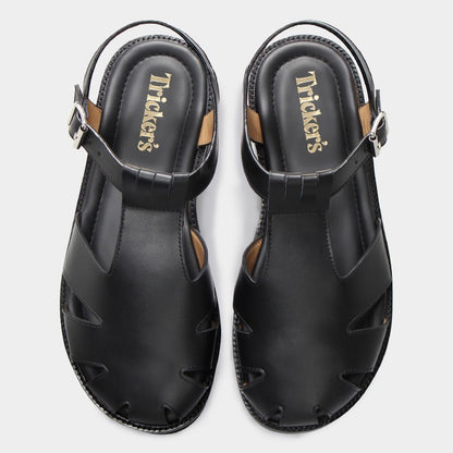 LEWES06 / BLACK CALF  (RUBBER SOLE)