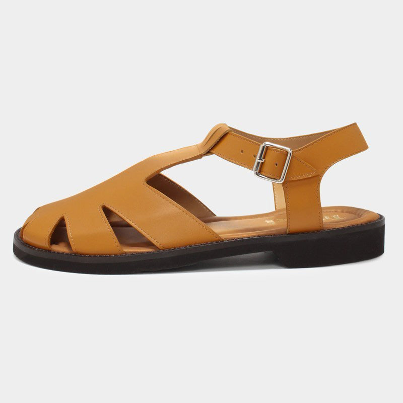 LEWES06 / PAPAYA CALF  (RUBBER SOLE)