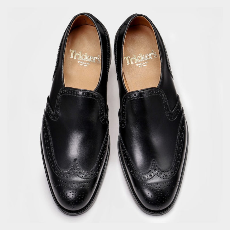 青山店別注】M7377 / BLACK CALF (LEATHER SOLE) - Tricker's