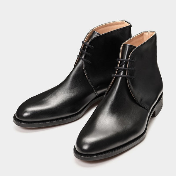青山店別注】M8010 / BLACK CALF (LEATHER SOLE) - Tricker's