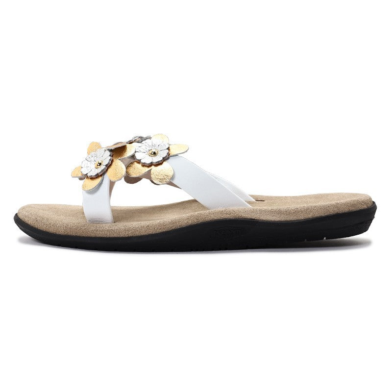 New】PBSLEHUA5 / TAUPE/GOLD - ISLAND SLIPPER