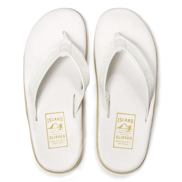 サンダル | PT202S / WHITE × BARC WHITE (EMBOSSED LEATHER) - ISLAND