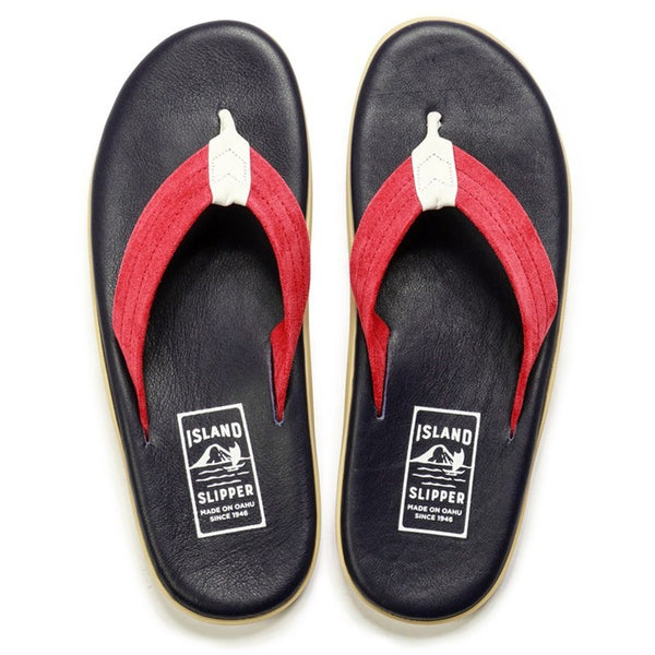 【国内発送】SLIPPER レザー サンダル pt202-wedg サンダル | PT202 / NAVY - ISLAND SLIPPER