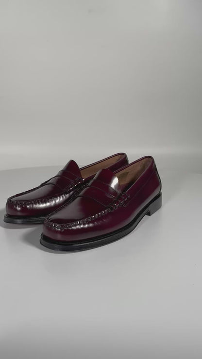 11010H LARSON / WINE (LEATHER SOLE)