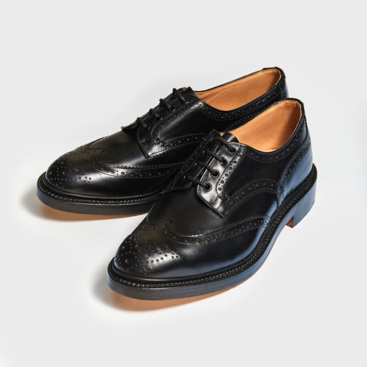 M5633 BOURTON / BLACK CALF (LEATHER SOLE)