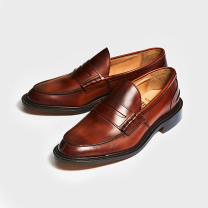 M3227 JAMES / CHESTNUT BURNISHED (LEATHER SOLE)