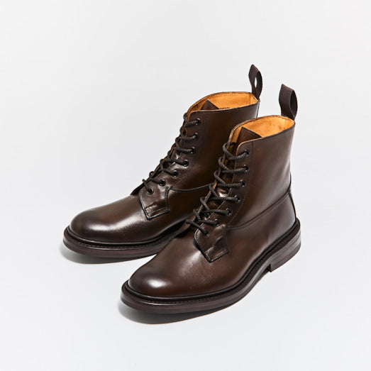 ブーツ | M5635 BURFORD / ESPRESSO BURNISHED (DAINITE SOLE) - Tricker's