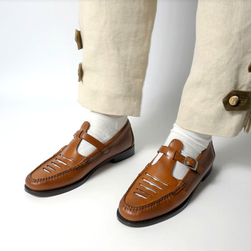 41006 / COGNAC (LEATHER SOLE)