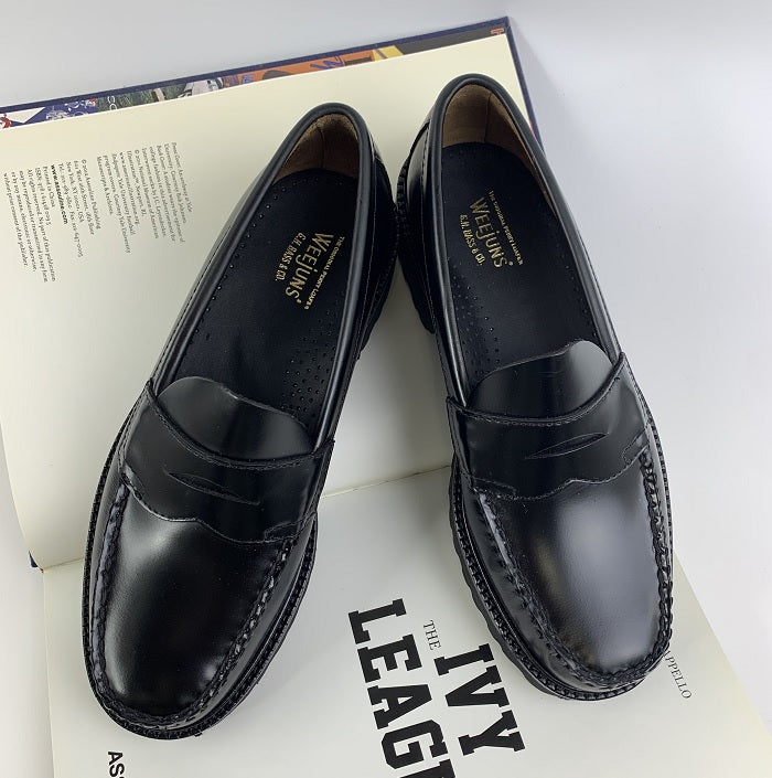 11535 LOGAN / BLACK (RUBBER SOLE)