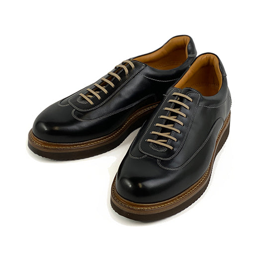 210306 Intelligence Shoes / BLACK CALF  (EXTRA LIGHT RUBBER SOLE)