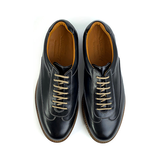 210306 Intelligence Shoes / BLACK CALF  (EXTRA LIGHT RUBBER SOLE)