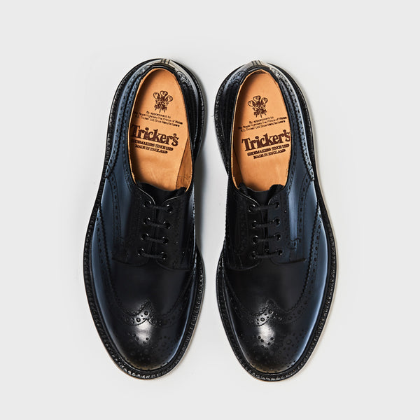M5633 BOURTON / BLACK CALF (LEATHER SOLE)