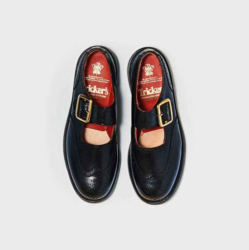 L6011 MARY JANE / BLACK CALF (DAINITE SOLE)