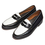 41010 / BLACK & WHITE (LEATHER SOLE)