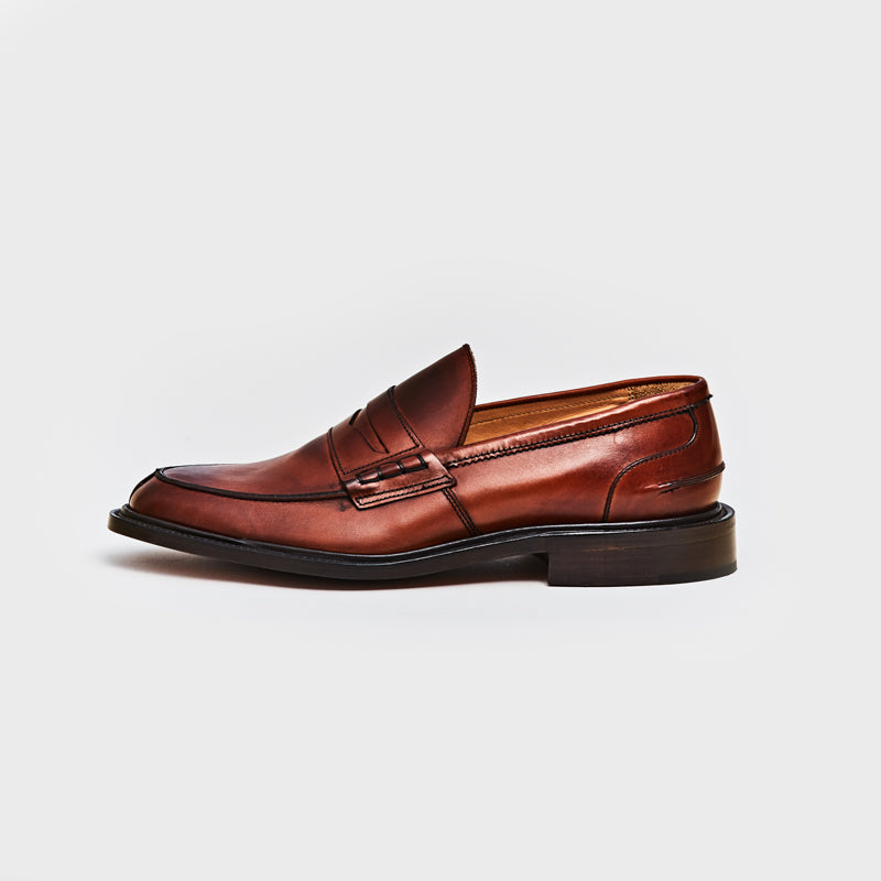 M3227 JAMES / CHESTNUT BURNISHED (LEATHER SOLE)