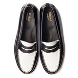 41010 / BLACK & WHITE (LEATHER SOLE)