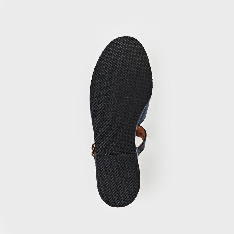 【EXCLUSIVE】LEWES / BLACK CALF (RUBBER SOLE)