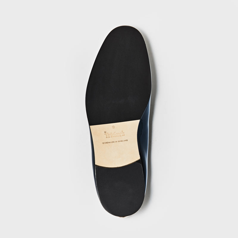 CHURCHILL / BLACK PATENT (HALF RUBBER SOLE)