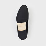CHURCHILL / BLACK VELVET SILVER SKULL (HALF RUBBER SOLE)