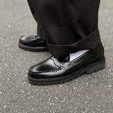 11535 LOGAN / BLACK (RUBBER SOLE)