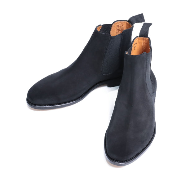 99034 / BLACK REPELLO SUEDE (LEATHER SOLE)
