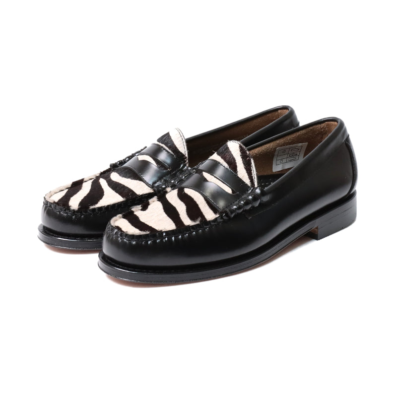 【SALE】11088 LARSON EXOTIC MIX / BLACK & ZEBRA (LEATHER SOLE)